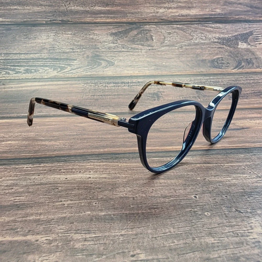 Banana Republic Roseanne PJP Navy Blue Tortoise Cat Eye Eyeglasses Frames‎ 130